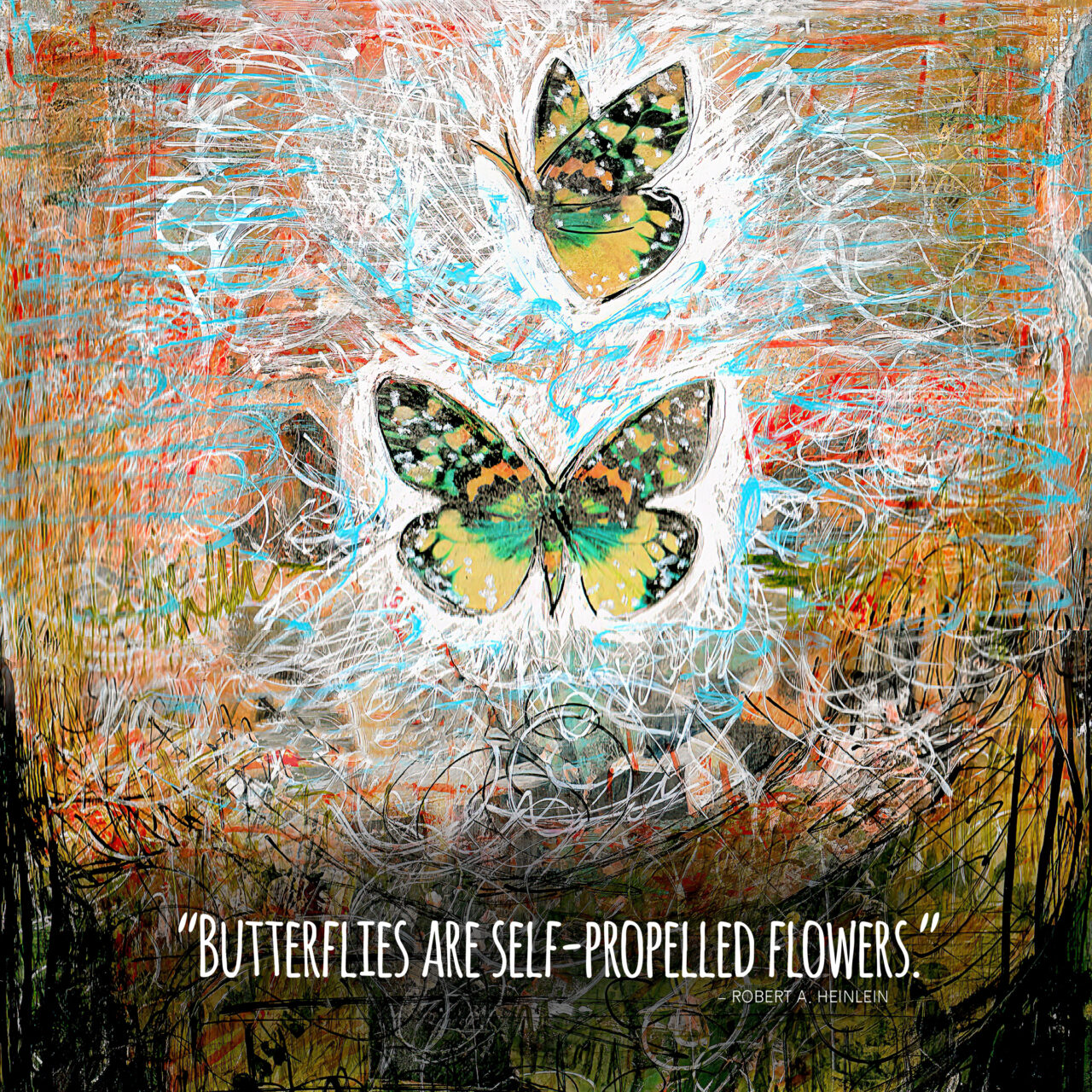 Butterflies Are Self-Propelled Flowers